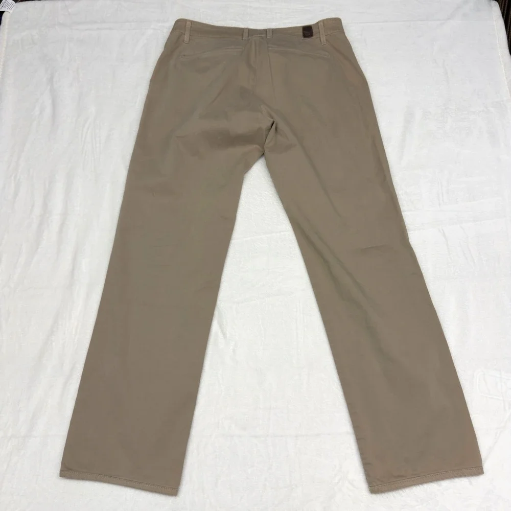 AG Adriano Goldschmied Pants Mens 34x30 Lux Khaki Canvas Tan Chino Casual